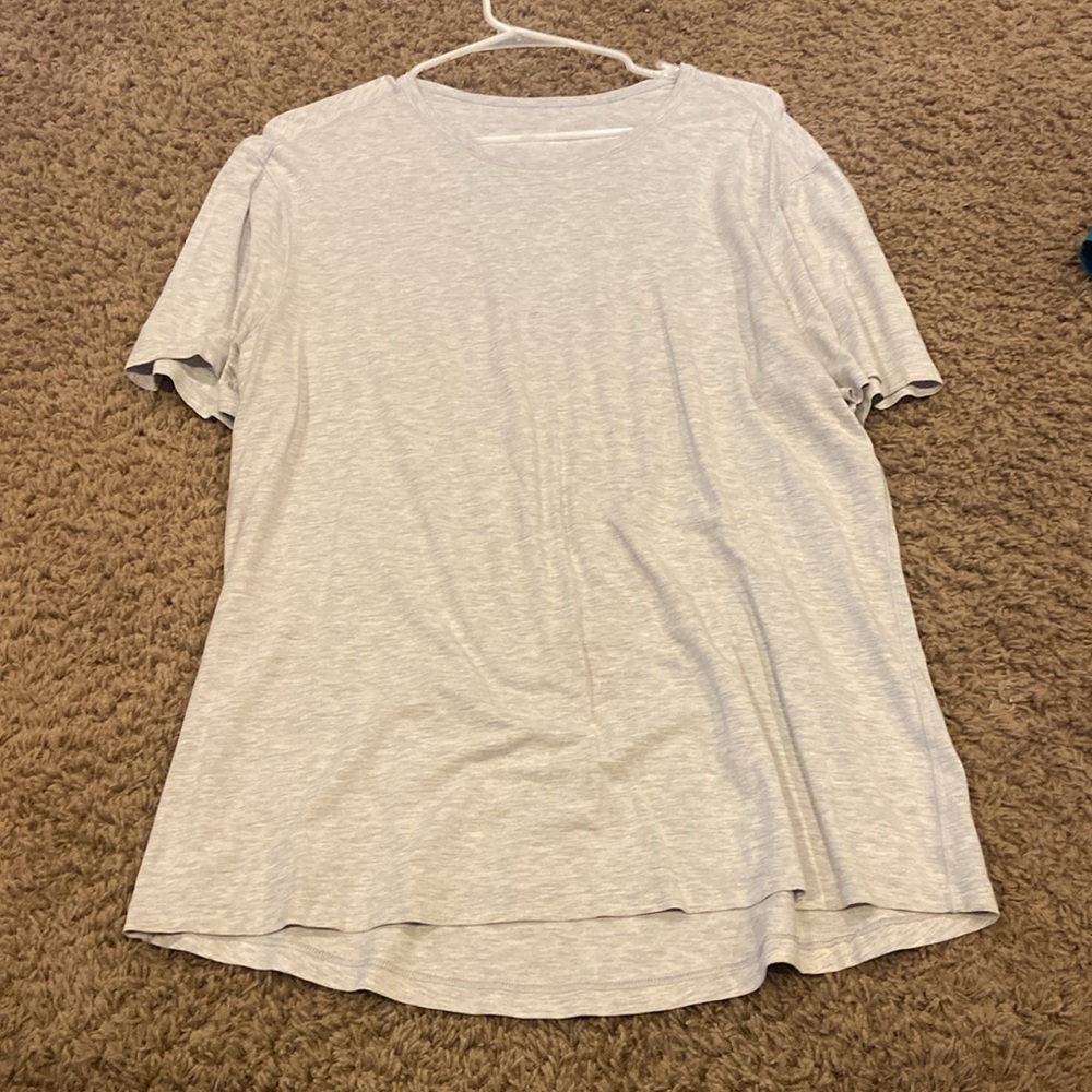 Grey lulu lemon 5 year basics tshirt - Picture 2 of 5
